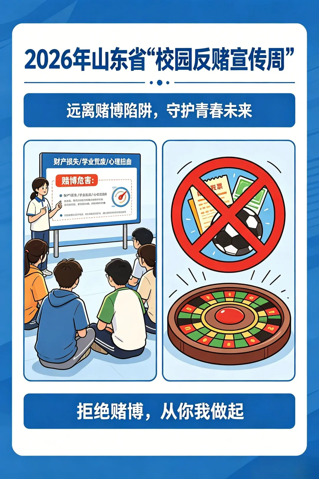 远离赌博陷阱 守护青春未来——校园反赌宣传周
